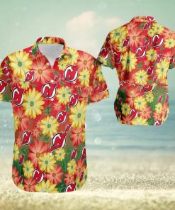 NHL New Jersey Devils Flower Beach Hawaiian Shirt