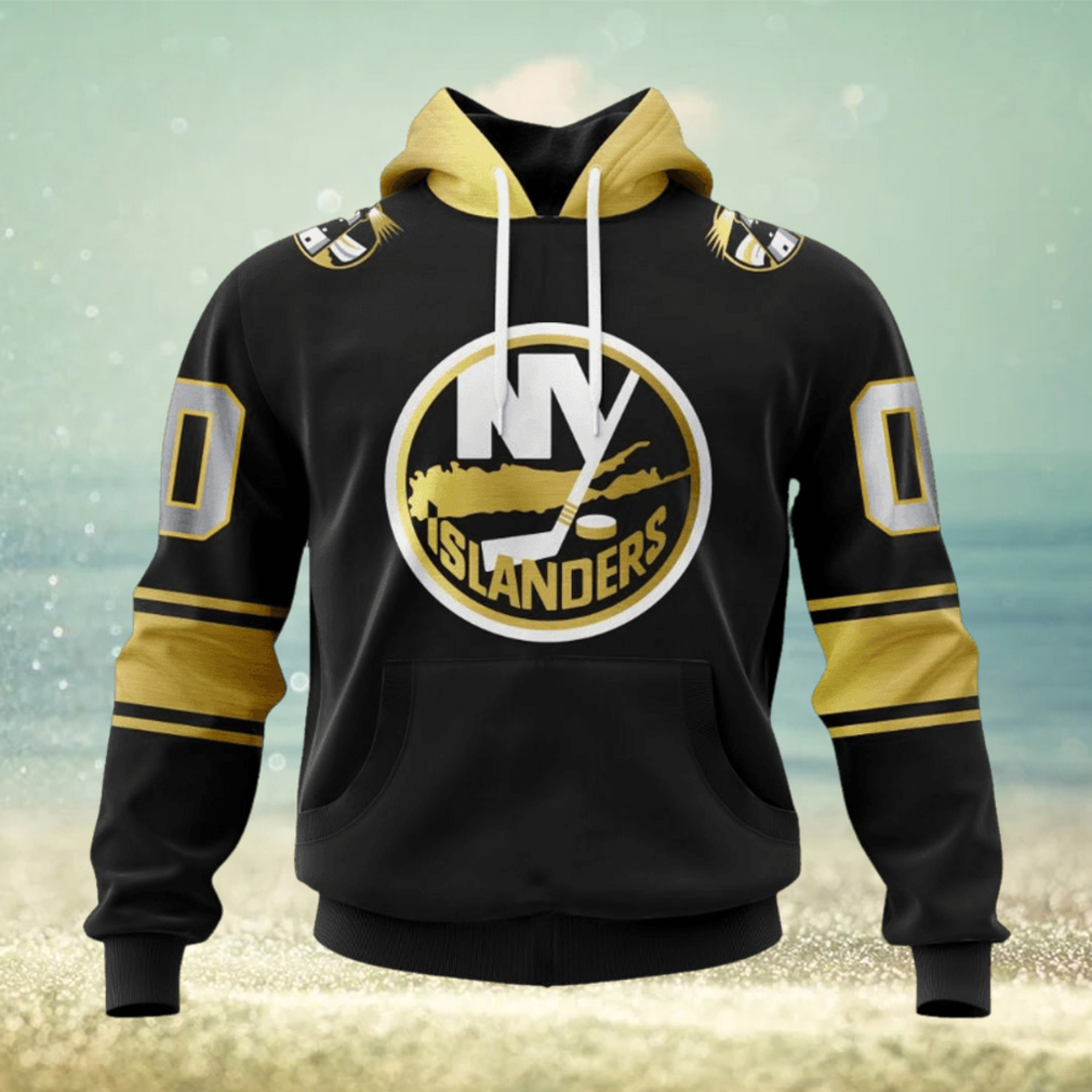 NHL New York Islanders Special Black And Gold Design Hoodie NHL New York Islanders Special Black And Gold Design Hoodie