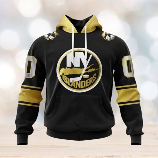 NHL New York Islanders Special Black And Gold Design Hoodie