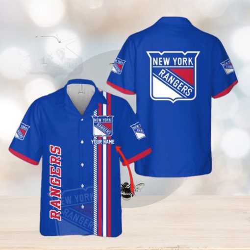 NHL New York Rangers Custom Name 3D Hawaiian Shirt