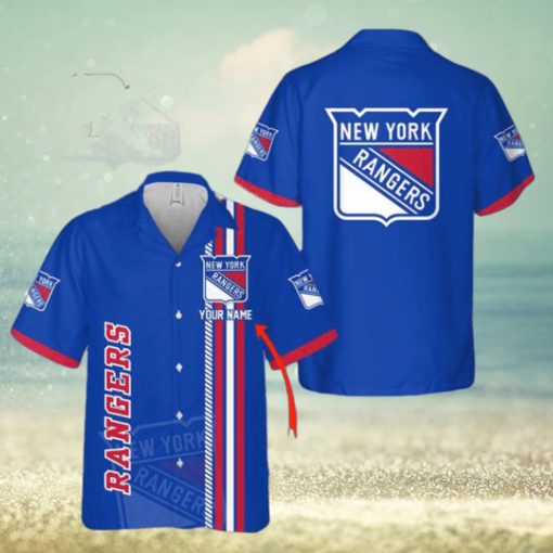 NHL New York Rangers Custom Name 3D Hawaiian Shirt