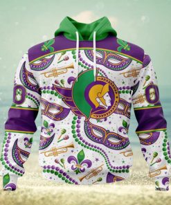 NHL Ottawa Senators Special Mardi Gras Design Hoodie