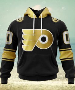NHL Philadelphia Flyers Special Black And Gold Design Hoodie