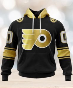 NHL Philadelphia Flyers Special Black And Gold Design Hoodie