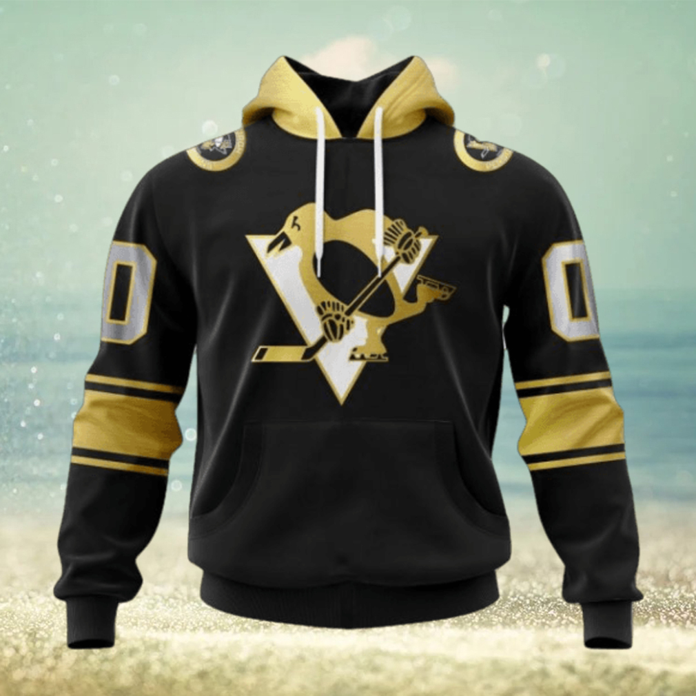 NHL Pittsburgh Penguins Special Black And Gold Design Hoodie NHL Pittsburgh Penguins Special Black And Gold Design Hoodie