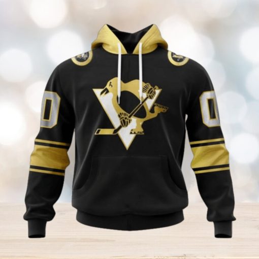 NHL Pittsburgh Penguins Special Black And Gold Design Hoodie