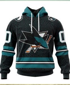 NHL San Jose Sharks Special City Connect Design Hoodie