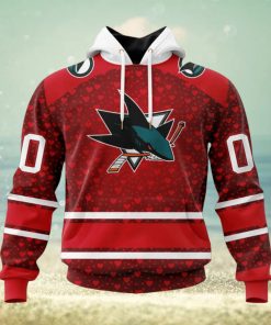 NHL San Jose Sharks Special Gift For Valentines Day Hoodie