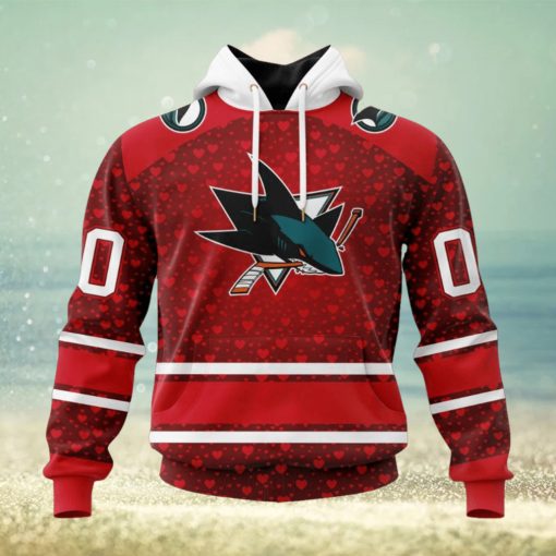 NHL San Jose Sharks Special Gift For Valentines Day Hoodie