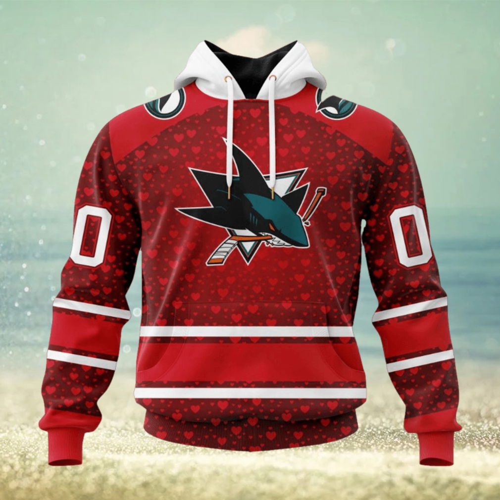 NHL San Jose Sharks Special Gift For Valentines Day Hoodie NHL San Jose Sharks Special Gift For Valentines Day Hoodie