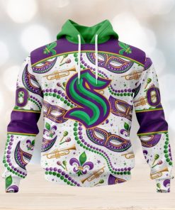 NHL Seattle Kraken Special Mardi Gras Design Hoodie
