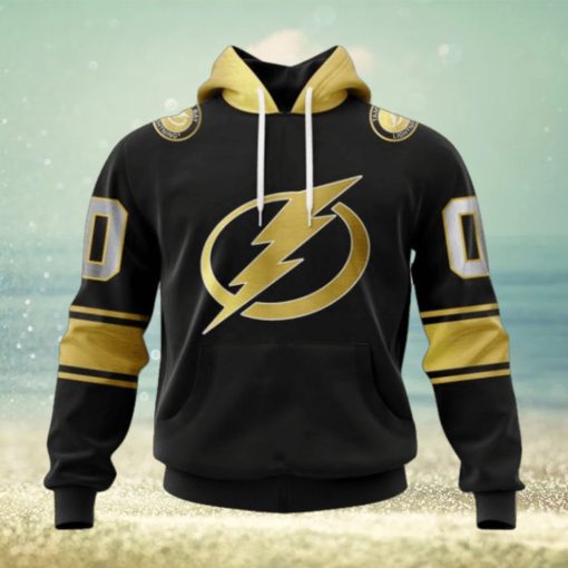 NHL Tampa Bay Lightning Special Black And Gold Design Hoodie