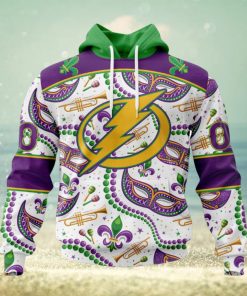 NHL Tampa Bay Lightning Special Mardi Gras Design Hoodie