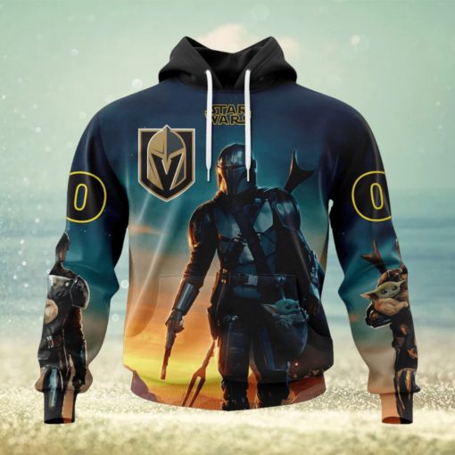 NHL Vegas Golden Knights Special Star Wars The Mandalorian Design Hoodie