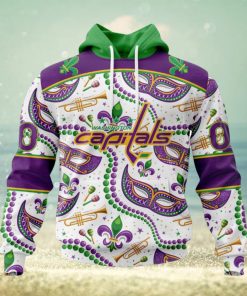 NHL Washington Capitals Special Mardi Gras Design Hoodie
