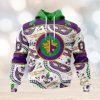 NHL Pittsburgh Penguins Special Mardi Gras Design Hoodie