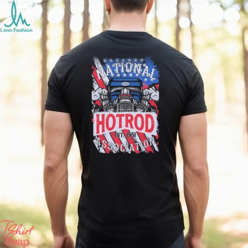 NHRA Vive La Fete Retro Americana Flag t shirt