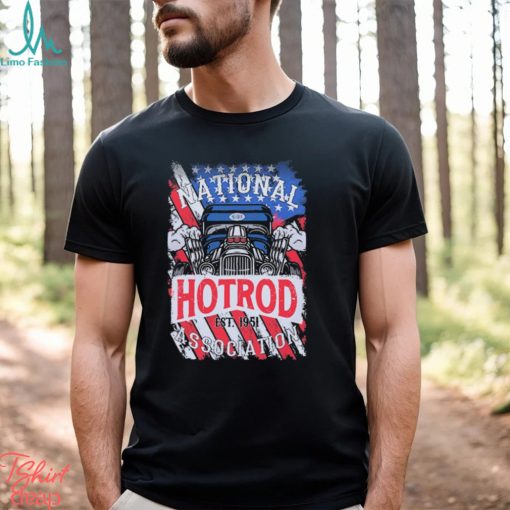 NHRA Vive La Fete Retro Americana Flag t shirt