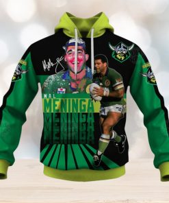 NRL Canberra Raiders #3 Mal Meninga Pullover Hoodie