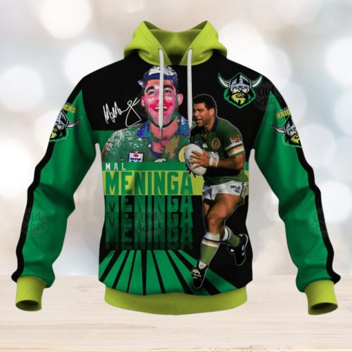 NRL Canberra Raiders #3 Mal Meninga Pullover Hoodie