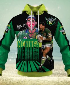 NRL Canberra Raiders #3 Mal Meninga Pullover Hoodie