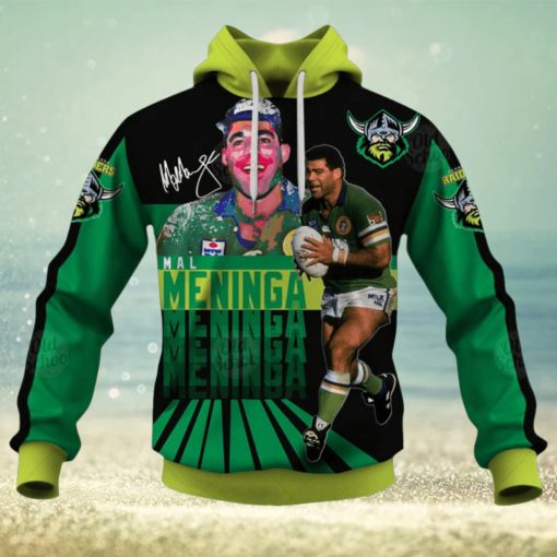 NRL Canberra Raiders #3 Mal Meninga Pullover Hoodie