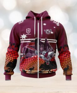 NRL Manly Warringah Sea Eagles Custom Name Number Australia’s Day Zip Up Hoodie