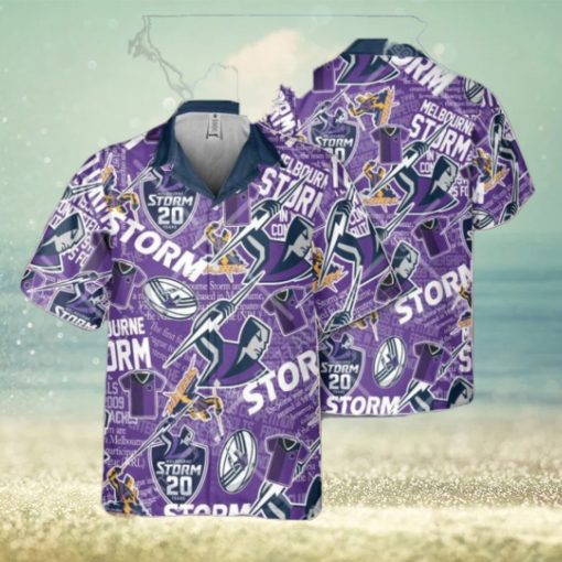 NRL Melbourne Storm Classic Hawaiian Shirt