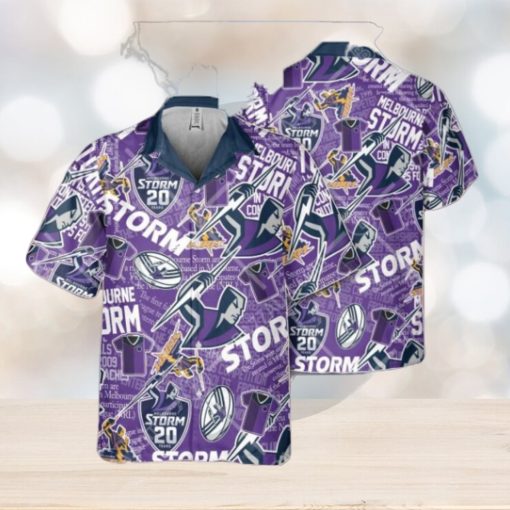 NRL Melbourne Storm Classic Hawaiian Shirt