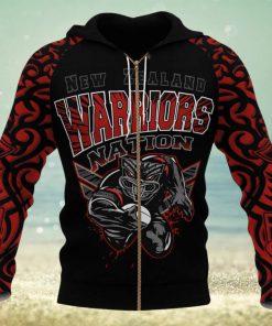 NRL New Zealand Warriors Red Zip Up Hoodie