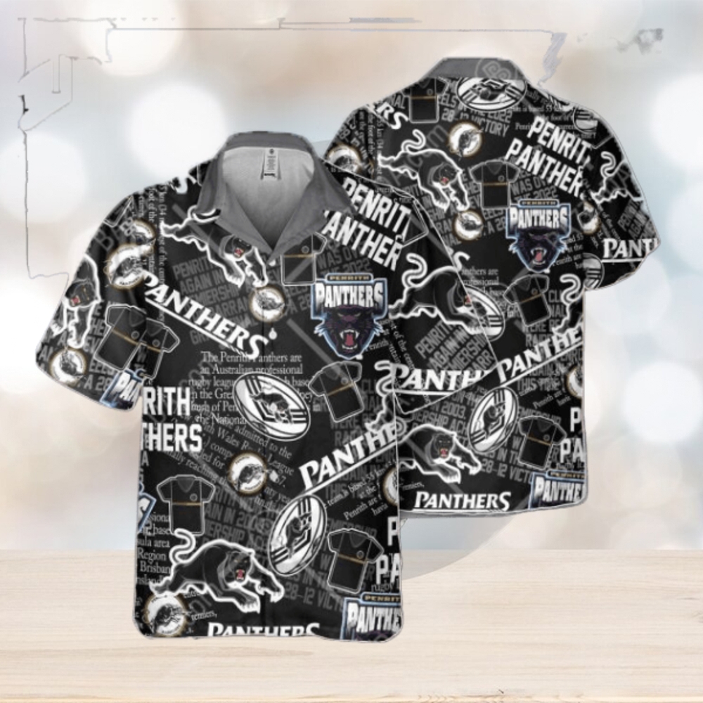 NRL Penrith Panthers Classic Hawaiian Shirt NRL Penrith Panthers Classic Hawaiian Shirt
