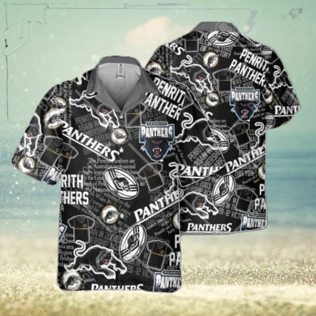 NRL Penrith Panthers Classic Hawaiian Shirt NRL Penrith Panthers Classic Hawaiian Shirt