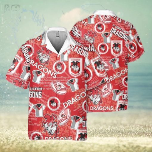 NRL St. George Illawarra Dragons Classic Hawaiian Shirt