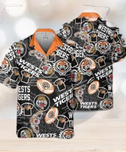 NRL Wests Tigers Classic Hawaiian Shirt