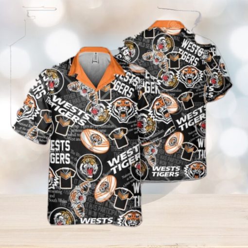 NRL Wests Tigers Classic Hawaiian Shirt