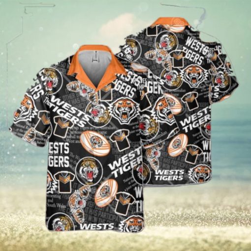 NRL Wests Tigers Classic Hawaiian Shirt