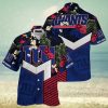 Buffalo Bills Hawaiian Shirt US Flag Flower Pattern All Over Print Gift For Fans NFL