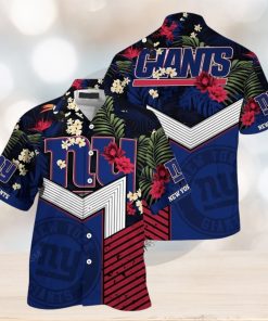 NY Giants Hawaiian Shirt NFL Football Beach Shirt For Summer