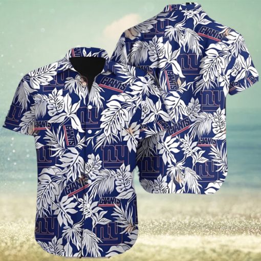 NY Giants Hawaiian Shirt New York Giants Aloha Tropical Cool Hawaiian Shirts