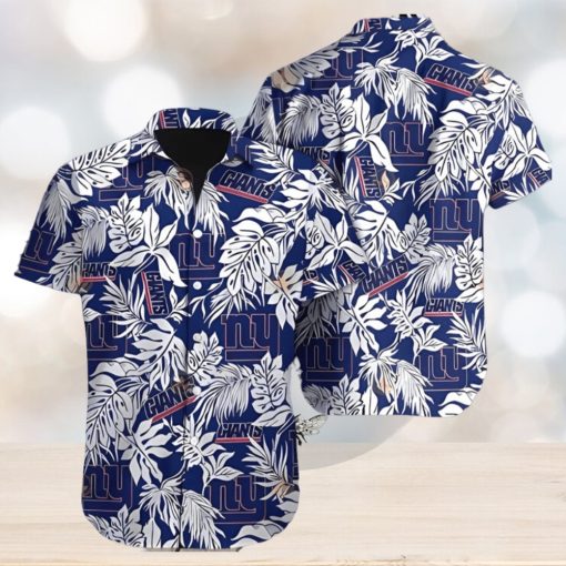 NY Giants Hawaiian Shirt New York Giants Aloha Tropical Cool Hawaiian Shirts