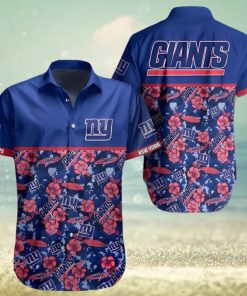 NY Giants Hawaiian Shirt Tropical Pattern New Trend Summer