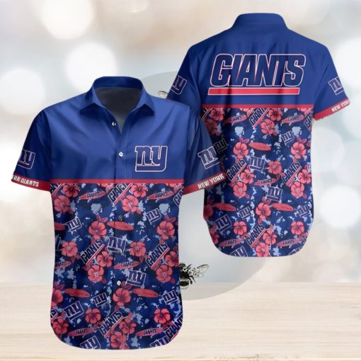 NY Giants Hawaiian Shirt Tropical Pattern New Trend Summer