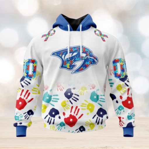 Nashville Predators Hoodie Special Autism Awareness Design Hoodie