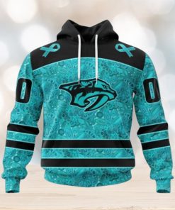 Nashville Predators Hoodie Special Design Fight Ovarian Cancer Hoodie
