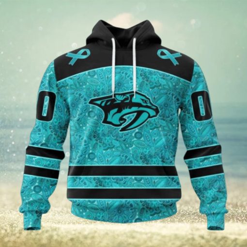 Nashville Predators Hoodie Special Design Fight Ovarian Cancer Hoodie