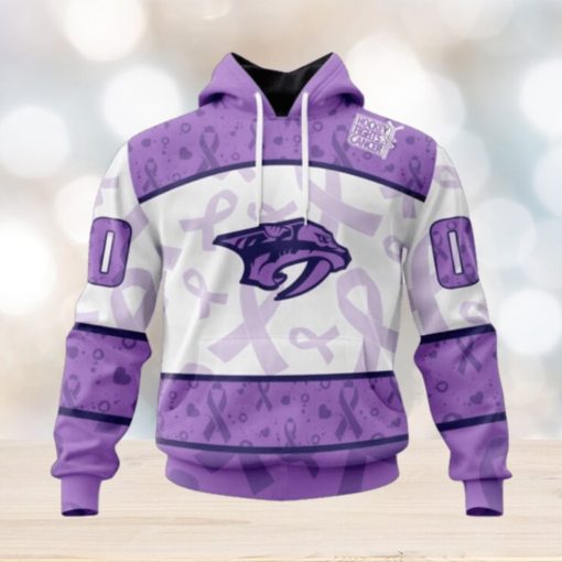 Nashville Predators Hoodie Special Lavender – Fight Cancer Hoodie