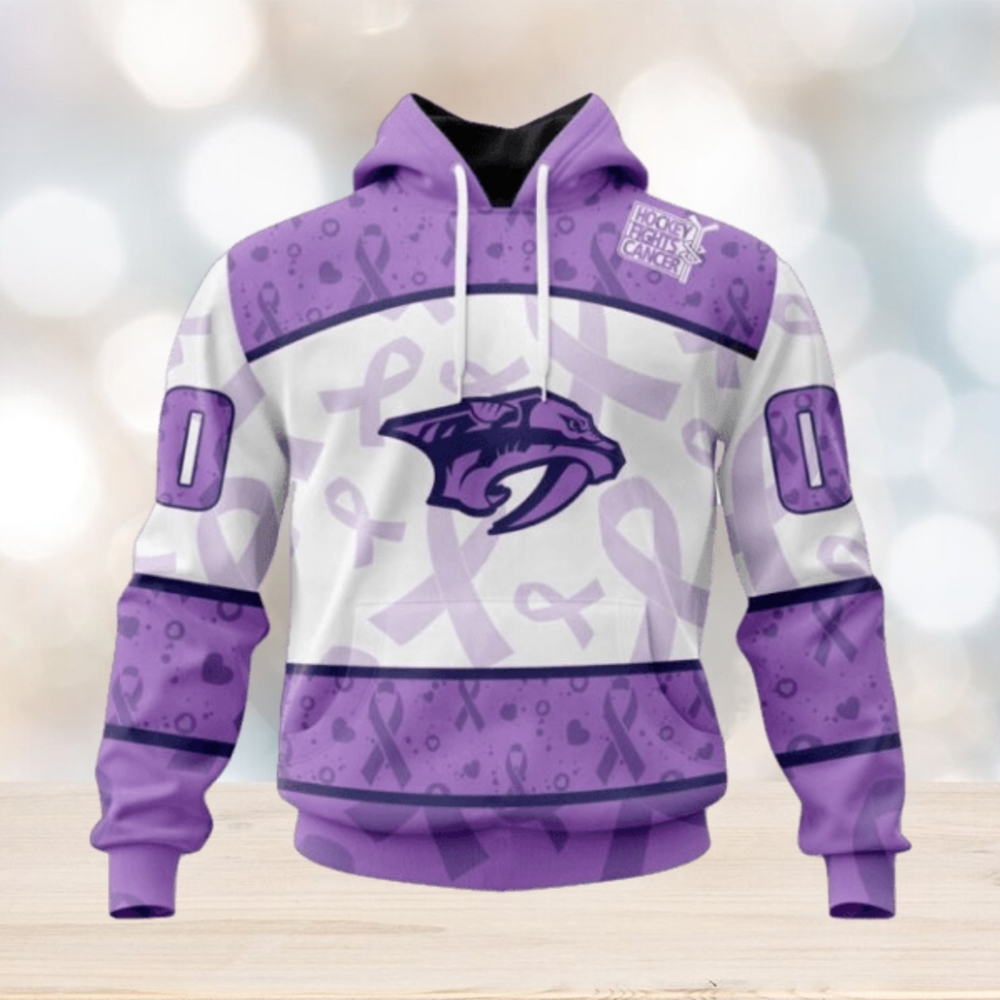 Nashville Predators Hoodie Special Lavender – Fight Cancer Hoodie Nashville Predators Hoodie Special Lavender – Fight Cancer Hoodie