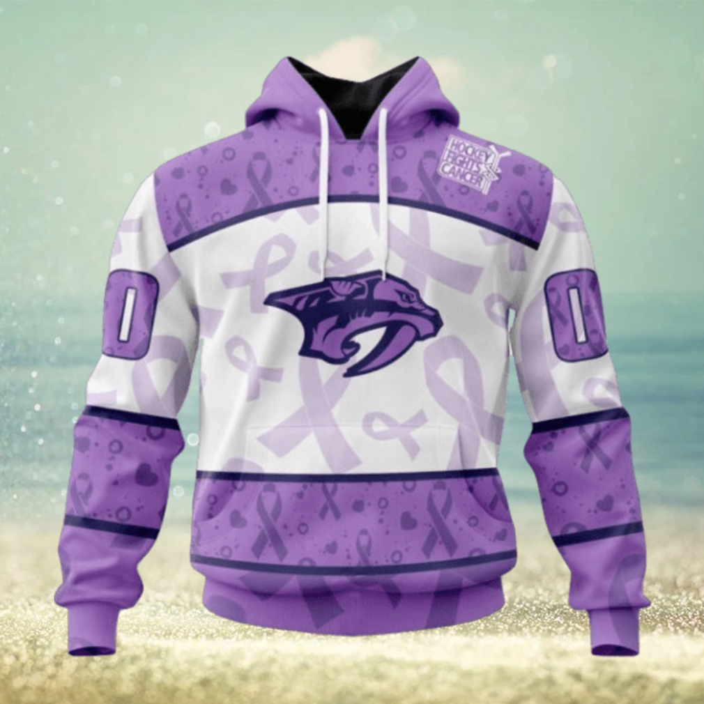 Nashville Predators Hoodie Special Lavender – Fight Cancer Hoodie Nashville Predators Hoodie Special Lavender – Fight Cancer Hoodie