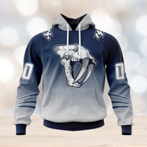 Nashville Predators Hoodie Special Retro Gradient Design Hoodie