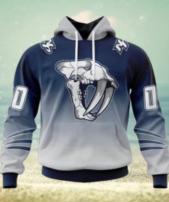 Nashville Predators Hoodie Special Retro Gradient Design Hoodie